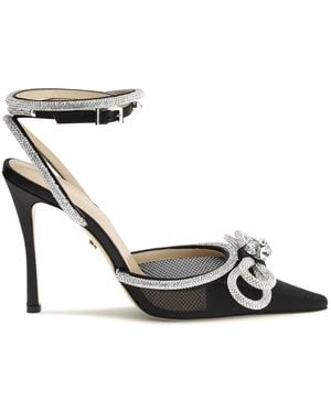 Mach & Mach Mach & Mach Double Bow Satin Pumps - Black