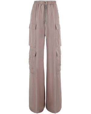 Rick Owens 'Belas Cargo Pants With Elasticated Waistband And Drawstring And Cargo Pockets - Multicolor