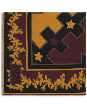 PUCCI Printed Silk Twill Scarf - Black