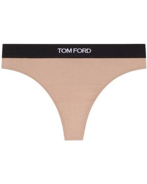 Tom Ford Perizoma Con Logo - Natural