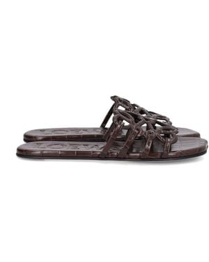 Loewe “Petal Anagram” Slides - Brown