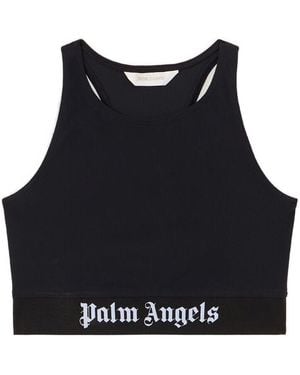 Palm Angels Bandeau Logo Top - Black