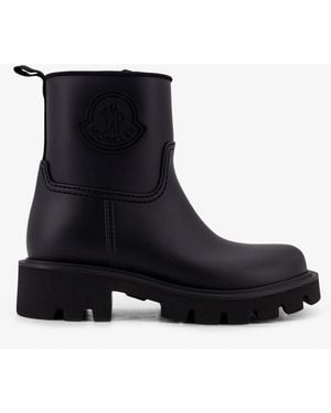 Moncler Kickstream Rubber Rainboots - Black