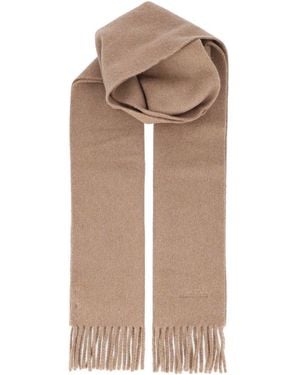 Max Mara Scarf With Embroidery - Natural