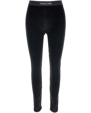 Tom Ford Leggings With Branded Band - Black