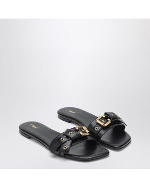 【関税&送料込】Chloe Clay Brown Low Heel Shoes In Leather Chloé Clay brown low heel shoes in leather | TheDoubleF