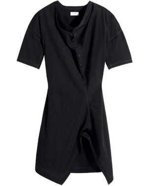 Lemaire Cotton Short Dress - Black