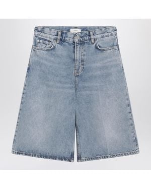 TOTEME True Vintage Denim Bermuda Shorts - Blue