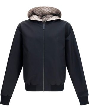 Gucci Jacket Reversible Zip Cotton - Blue