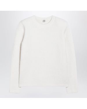 TOTEME Ecru Crew-Neck Sweater - White