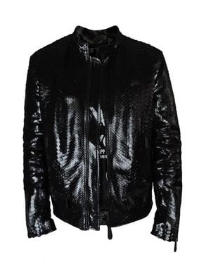 Philipp Plein Biker Jacket - Black