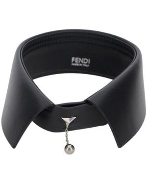 Fendi Collar With Sphere Pendant - Black