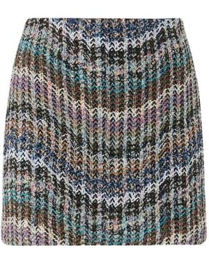 Missoni Zigzag Knit Sequin Skirt - Gray