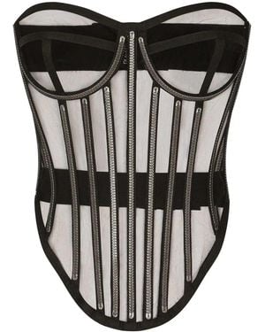 Dolce & Gabbana Elegant Bustier Top - Black