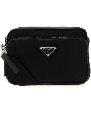 Prada Re-Nylon Crossbody Bag - Black