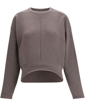 Rick Owens Concordians Round Neck Sweater - Brown