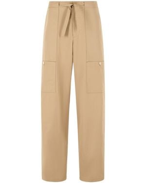 Jil Sander 'Cereal' Cotton Pants - Natural