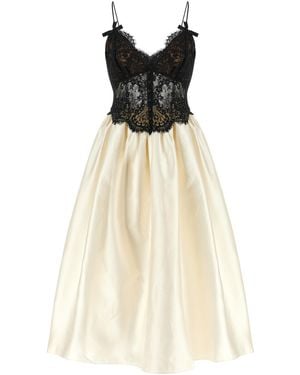 Self-Portrait Self Portrait Dress With Bodice - White