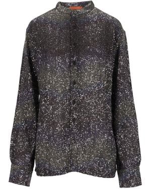 Missoni Oversized Shirt With Sequin Appliqué - Gray