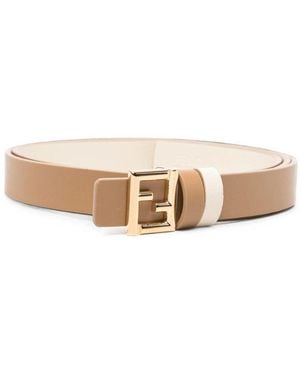 Fendi Neutrals Belts - Natural