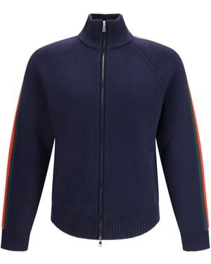 Gucci Zip-Up Jacket - Blue