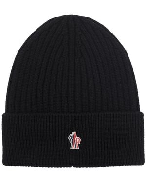 Moncler Logo Hat - Black
