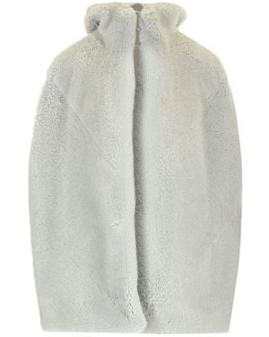 Rick Owens Shearling Vest - Gray