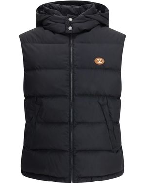 Valentino Vlogo Signature Down Vest - Black