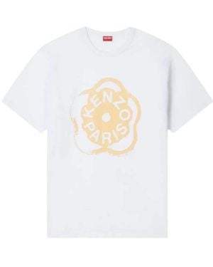 KENZO Loose-Fitting Cotton T-Shirt "Boke Flower 2.0" - White