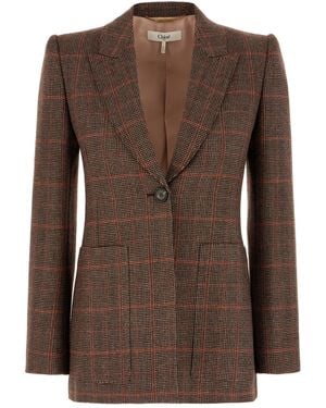 Chloé Clothing Blazers & Gilets - Brown