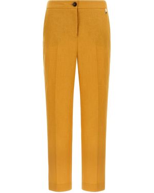Herno Linen Pants - Yellow