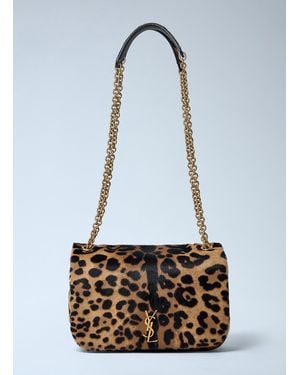 Saint Laurent Kate Pony Skin Shoulder Bag - Blue