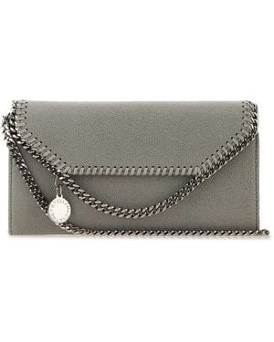 Stella McCartney Shaggy Deer Falabella Wallet - Gray