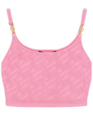 Versace Mini Cropped Top - Pink