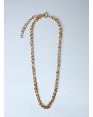 Saint Laurent Rope Chain Necklace - Blue