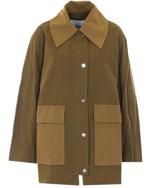 Ganni Canvas Workwear Jacket - Green