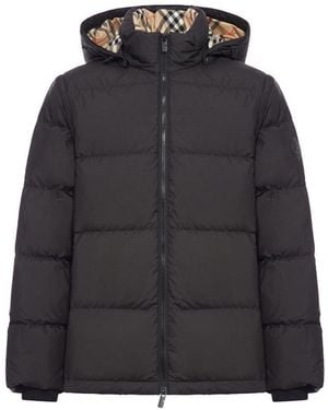 Burberry Down Jacket With Detachable Sleeves - Black