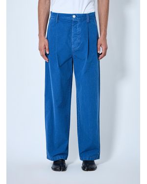 Marni Pleated Wide-Leg Pants - Blue
