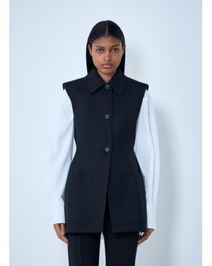 Sportmax Sleeveless Tailored Vest - Blue