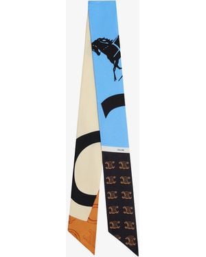 Celine Silk Bandeau - Blue