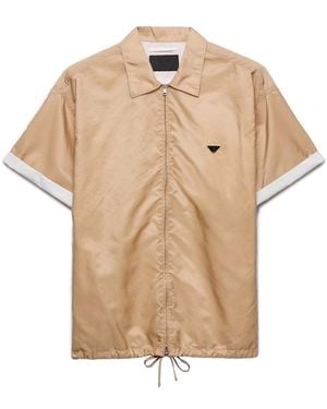 Prada Re-Nylon Short Sleeved Shirt - Natural