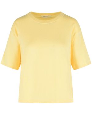 Lisa Yang 'Rubie' Cotton And Lemon Cashmere T-Shirt - Yellow