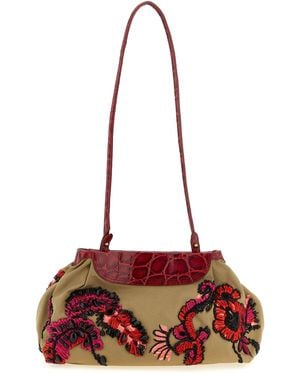 Dries Van Noten Cotton Clutch Bag - Red