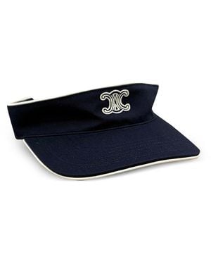 Celine Triomphe Visor Hat - Blue