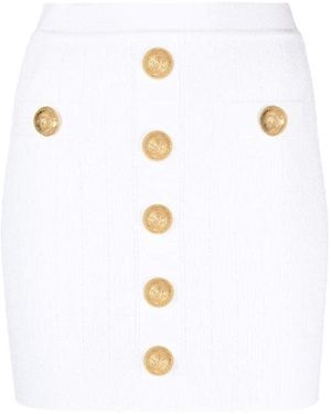 Balmain Short Skirts - White