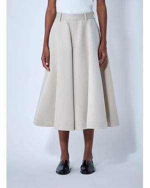 Bottega Veneta Silk-And-Cotton-Twill Culotte - White