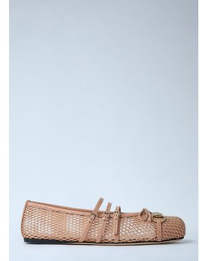 Gucci Horsebit Ballerina Flats - White