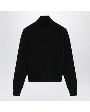 Ami Paris Turtleneck Sweater - Black