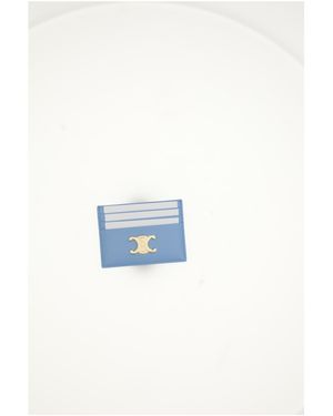 Celine Triomphe Card Holder - White