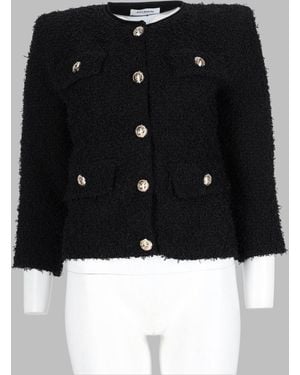 Balmain Sleek Statement Moto Jacket For - Black